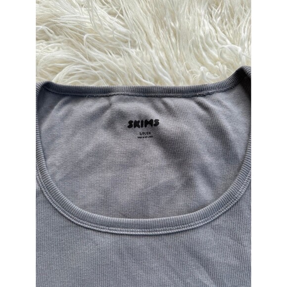 Skims Cotton Men's Rib Tank Gray Size Small - Picture 6 of 9